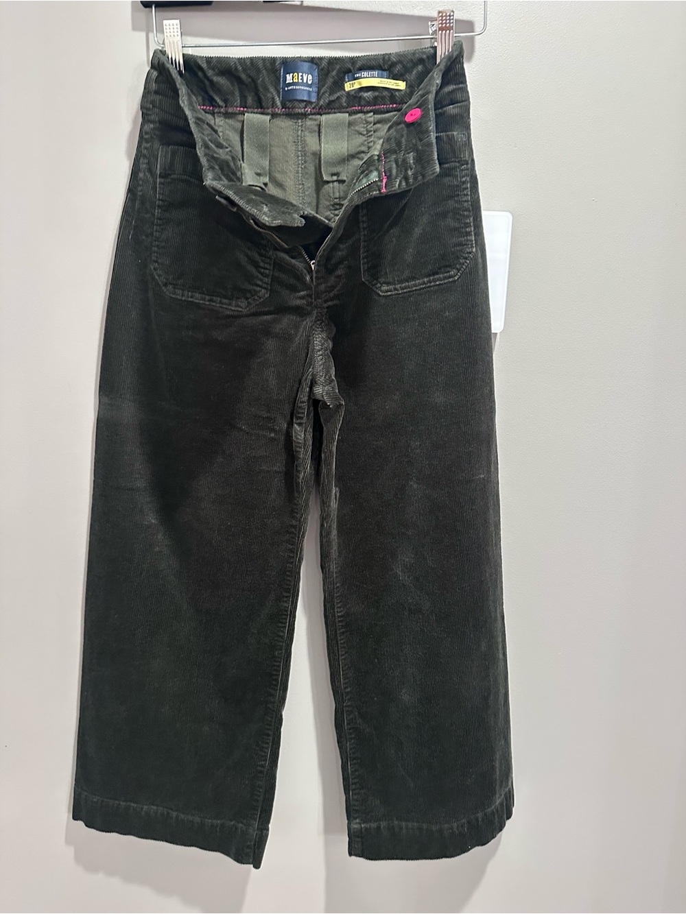 The Colette corduroy crop wide leg by  Meave